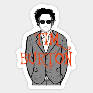 Tim Burton Portrait Sticker